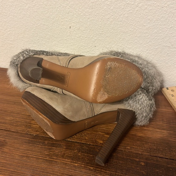 Coach Athena soft nubuck rabbit boots - Picture 6 of 10